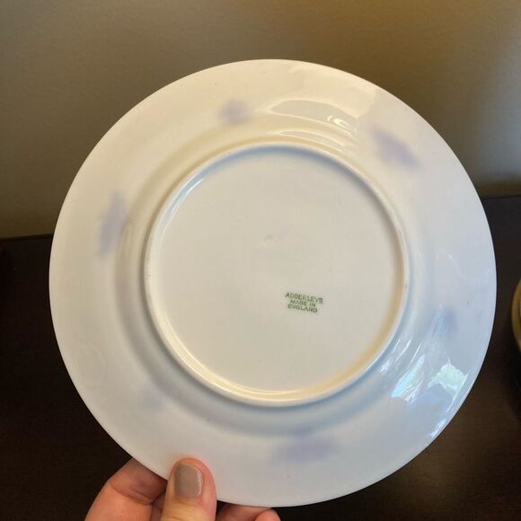 Adderleys Chelsey Blue Lavender Tea Cup Saucer‎ Dessert Breakfast Plate Antique - Picture 9 of 14